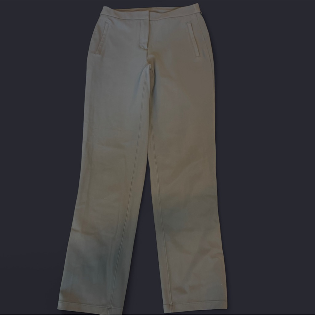 Lululemon Athletica Tan Trousers Zipper Pockets Cropped Size 2